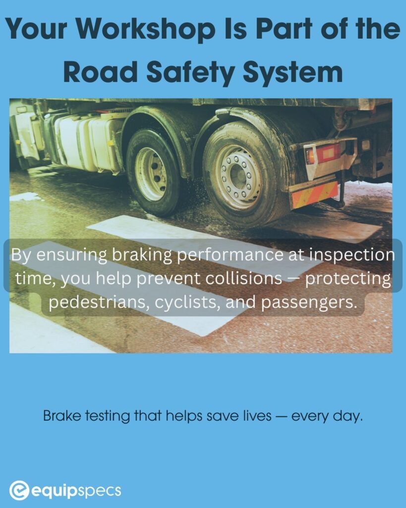 text slide - importance of braking performance for safer roads