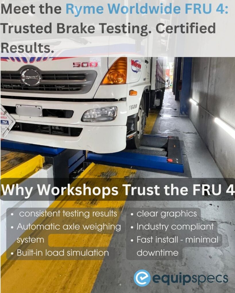 Text slide - FRU 4 vehicle testing equipment for safer roads 