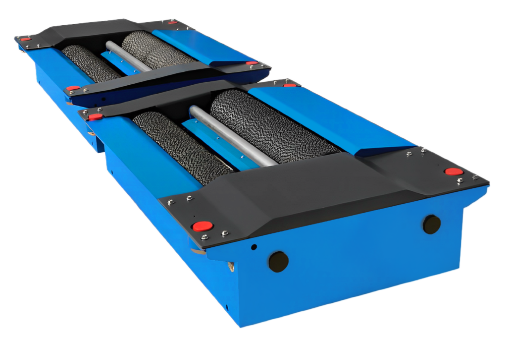 The universal Roller brake tester FRU P that can be included in the Ryme Worldwide Universal Mobile Container mobile inspection unit.