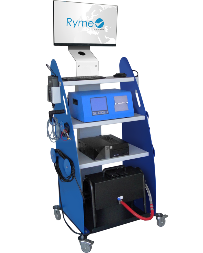 The Gas Analyzer and Opacimeter that can be included in the Ryme Worldwide Universal Mobile Container mobile inspection unit.