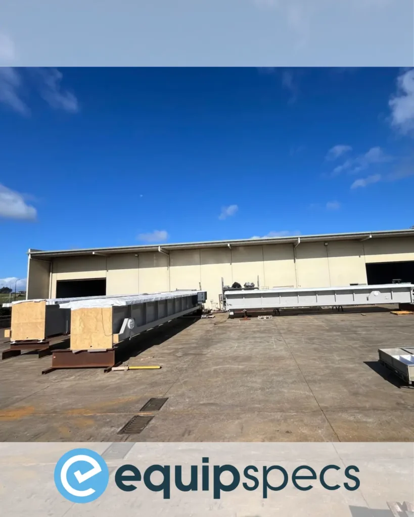 NZ-made prefabricated steel inspection pits prepared for dispatch by EquipSpecs, showcasing controlled off-site fabrication and seismic-rated design.