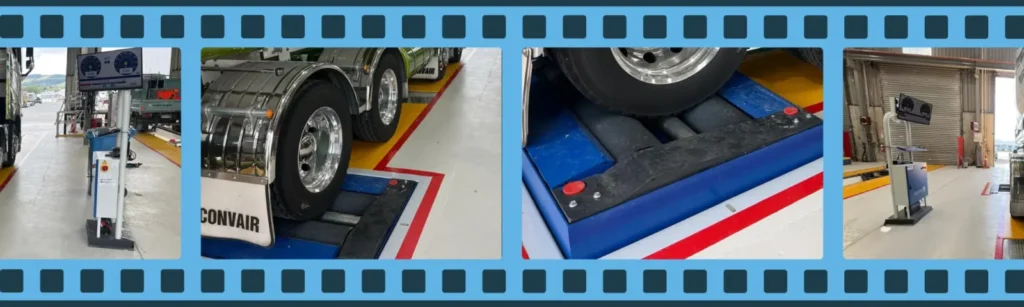 COF-compliant inspection lane with prefabricated steel pit and Ryme Worldwide FRU 4 roller brake tester installed by EquipSpecs